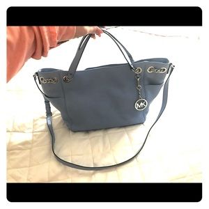 Michael kors baby blue leather brand new purse
